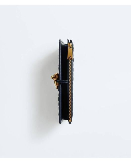 Bottega Veneta Blue Andiamo Long Wallet