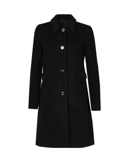 Emporio Armani Black Single-Breasted Coat