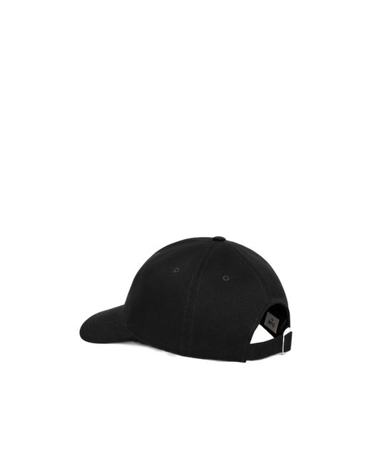 Céline Black Triomphe Baseball Cap for men