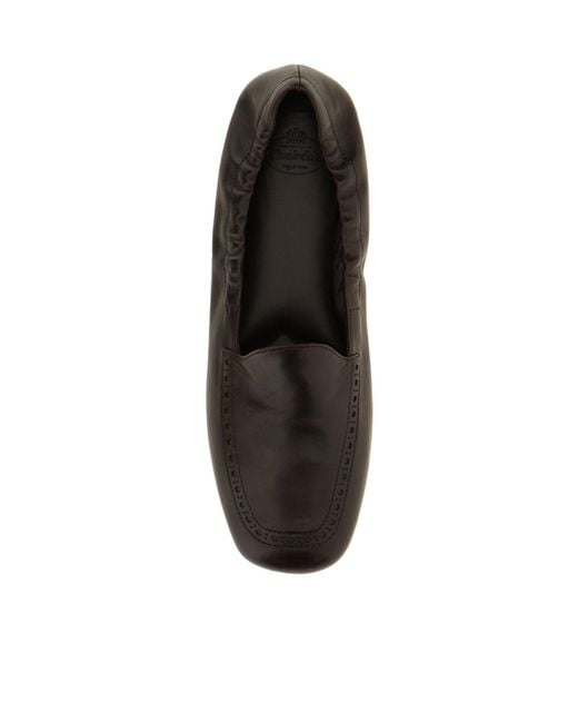 Church's Black Rika Leather Flat Shoes
