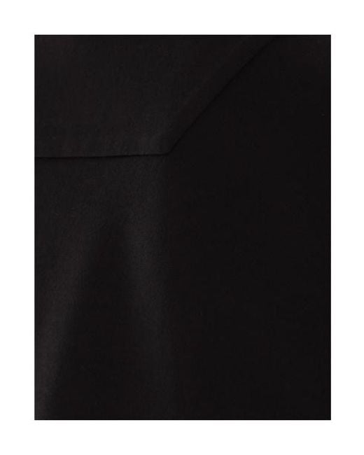 Juun.J Black Open-Necked Shirt for men