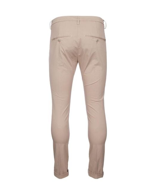 Dondup Natural Mid-Rise Cropped Chinos for men