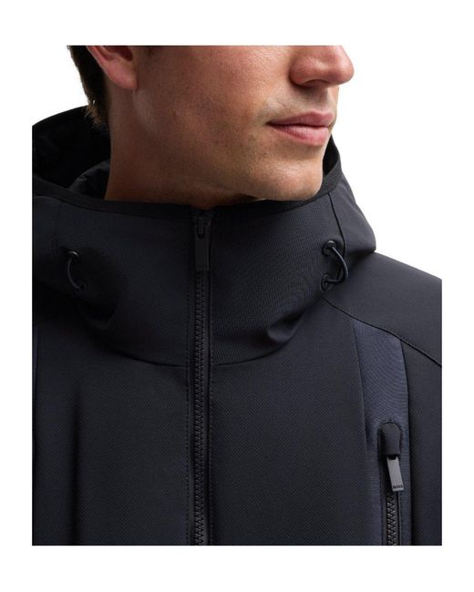 Boss Blue Solid Casual Jacket for men