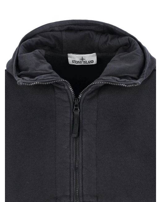 Stone Island Blue Long-Sleeved Casual Jacket for men