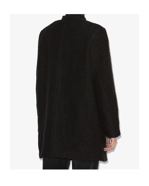 Isabel Marant Black Garmia Asymmetrical Front Jacket