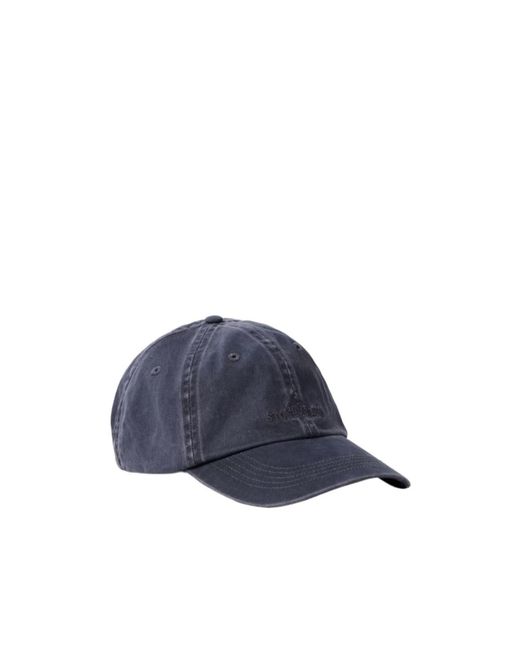 Stone Island Blue Logo Embroidered Baseball Cap for men