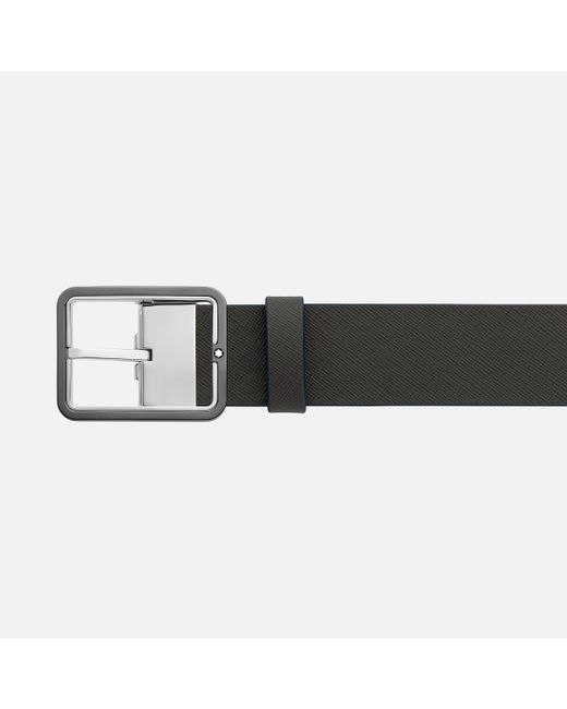 Montblanc Blue Square Reversible Buckled Belt for men