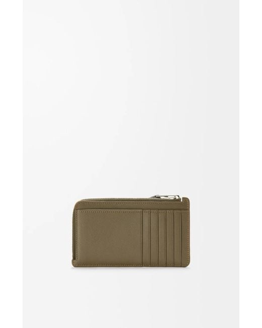 Loewe Green Zipper Card Holder for men
