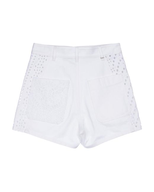Dior White Logo Shorts
