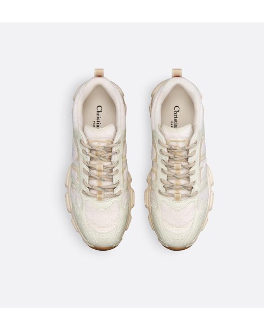 Dior White Christian Chrono Lace-Up Sneakers