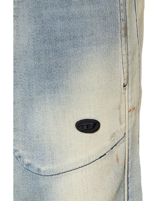 DIESEL Blue D-Martians Track Denim for men
