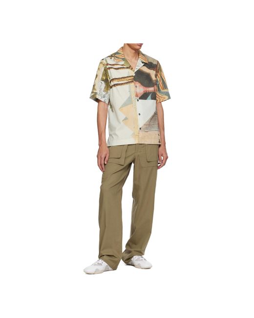 Paul Smith Natural Open Collar Shirt for men