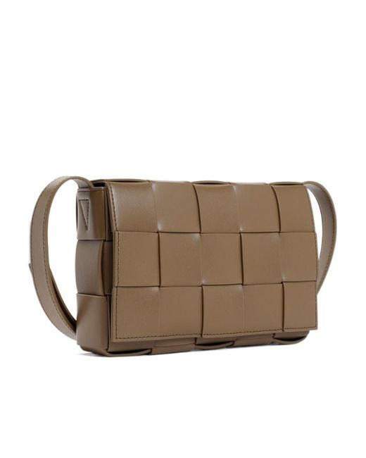 Bottega Veneta Brown Cassette Woven Medium Shoulder Bag for men