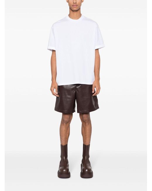 Neil Barrett White Crew-Neck Cotton T-Shirt for men