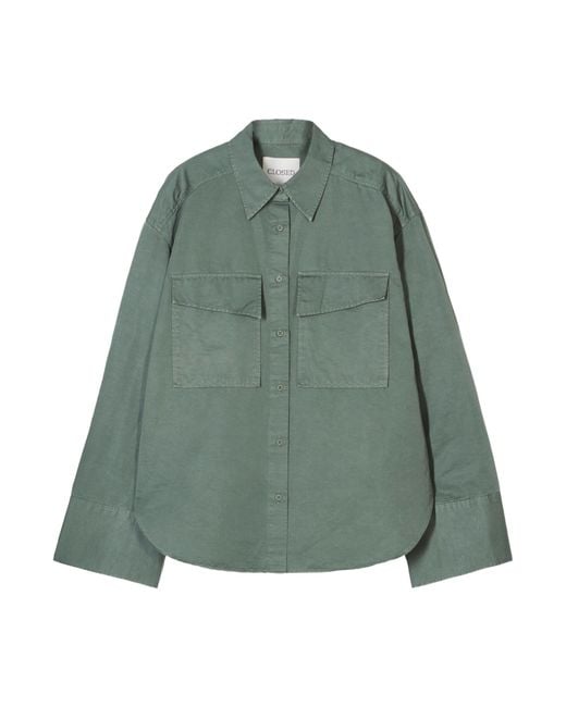 Closed Green Utility Shirt
