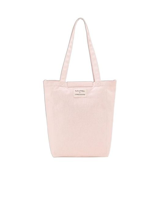 Longchamp Pink Caroline Helain X M Handbag