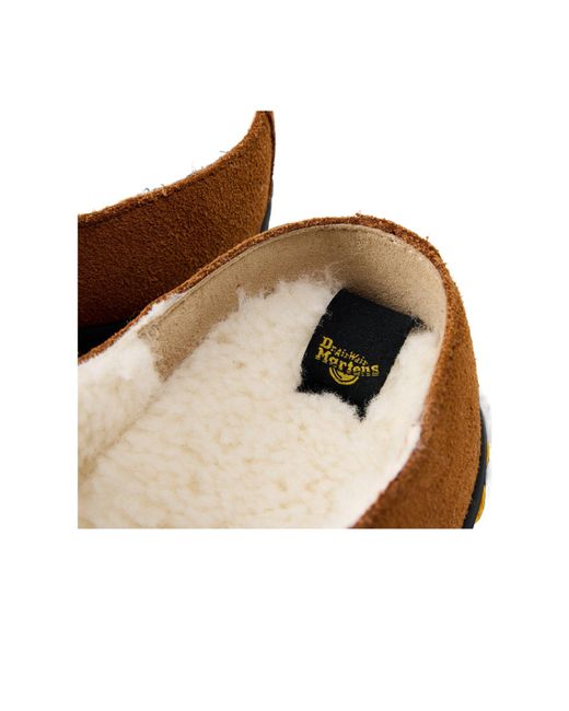 Dr. Martens Brown Flat Mules