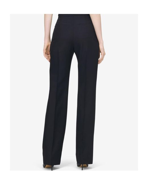 McQueen Black High-Waisted Tailored Trousers