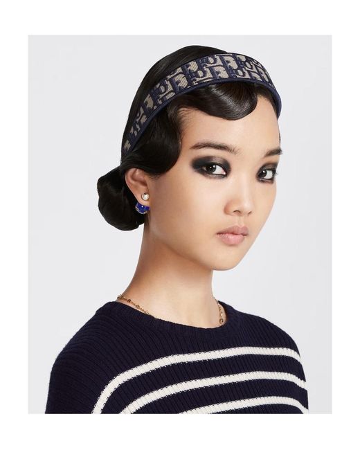 Dior Blue D-Oblique Headband