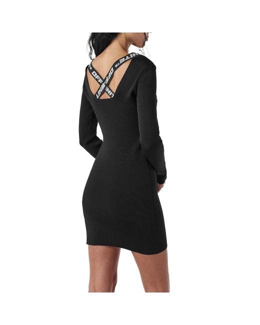 Off-White c/o Virgil Abloh Black Long-Sleeved Dress