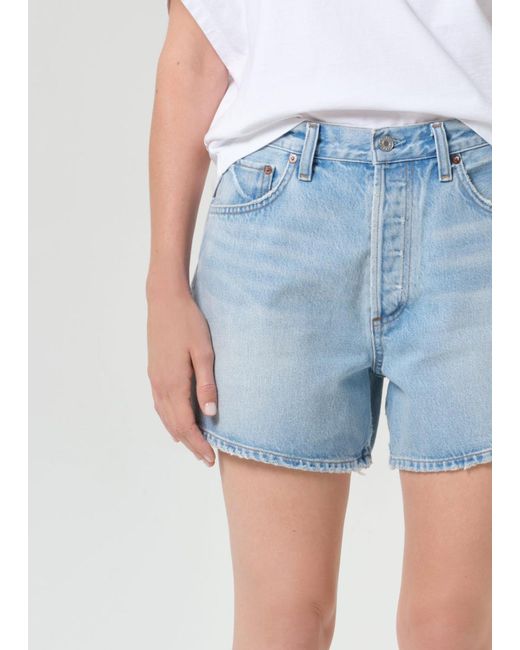Agolde Blue Leith Short
