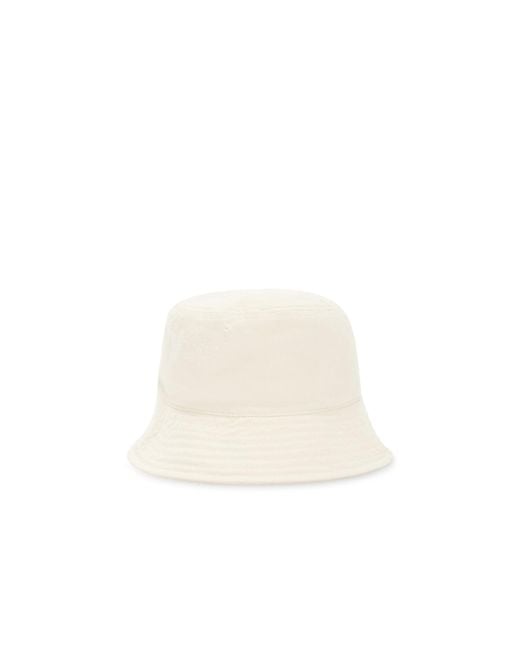 Palm Angels Pink Logo-Print Cotton Bucket Hat for men