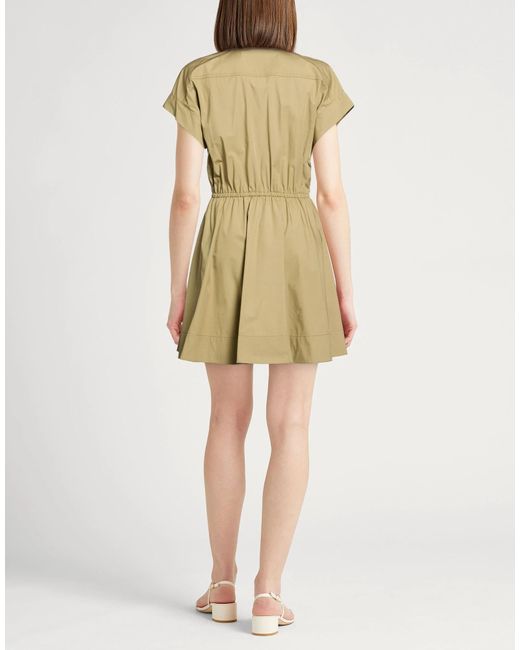 Tory Burch Metallic Solid Color Shirt Dress
