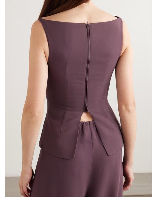 TOVE Purple Genni Sleeveless Top