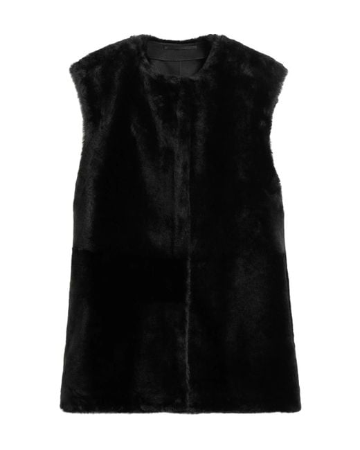 Totême Black Sleeveless Vest