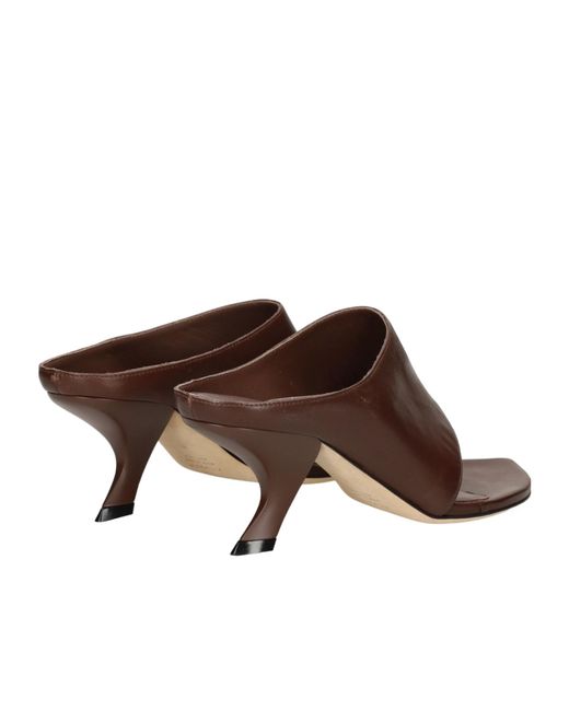 Vic Matié Brown T-Strap Sandals
