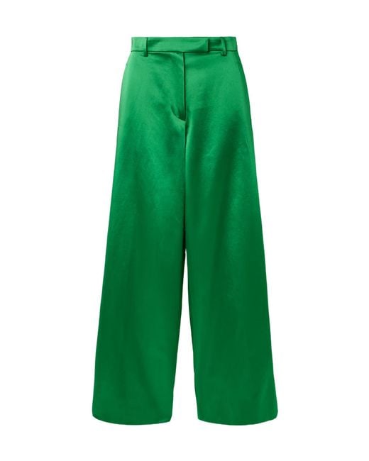 Dries Van Noten Green Penn Regular Pants
