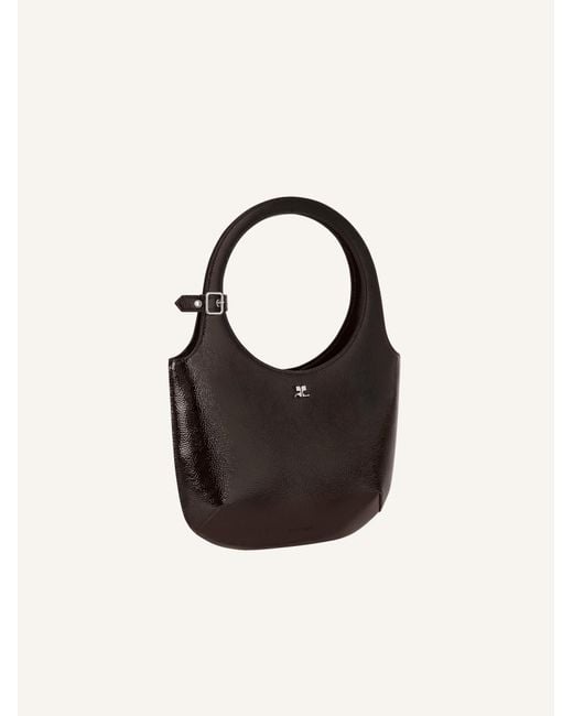 Courreges Brown Courrèges Holy Naplack Zipped Tote Bag