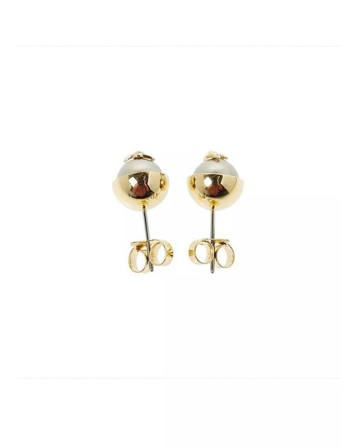 Vivienne Westwood Metallic Logo Earrings