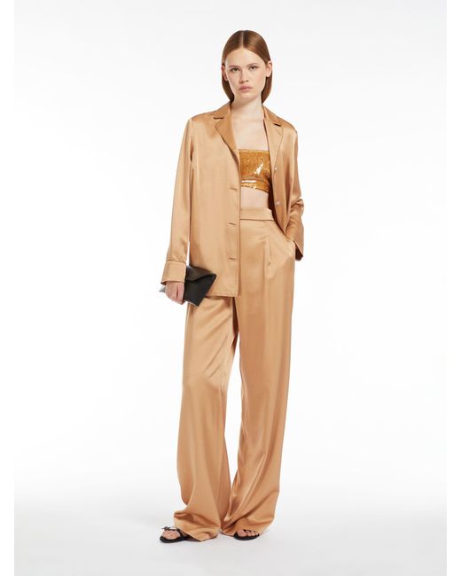 Max Mara Natural Side Pocket Casual Pants