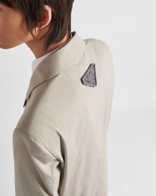 Prada Natural Single-Breasted Long-Sleeved Jacket for men