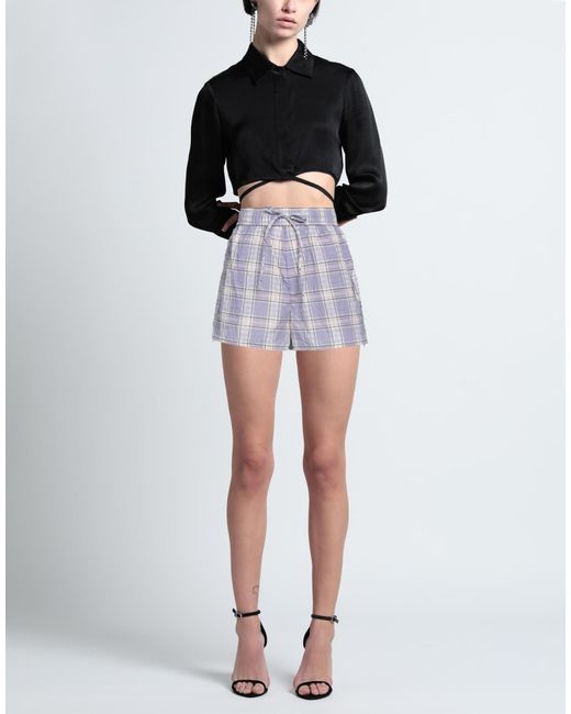 Ganni Blue Drawstring Shorts