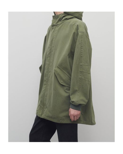 The Row Green Kemet Hooded Cotton Jacket for men