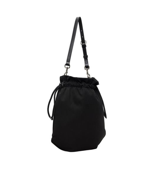Vivienne Westwood Black Orb Plaque Drawstring Pouch