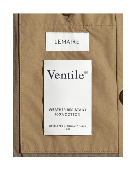 Lemaire Natural Cropped Trench Coat
