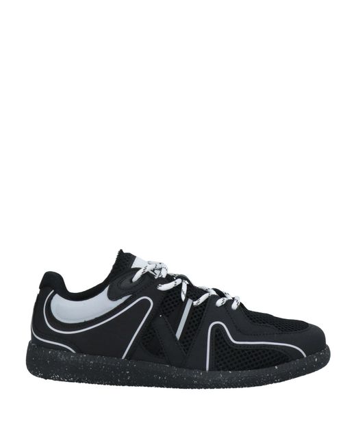 Ganni Black Two-Tone Branded Sports Shoes