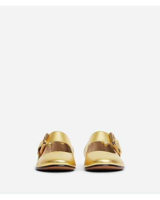 Bottega Veneta Metallic Amy Mary-Jane Ballerina