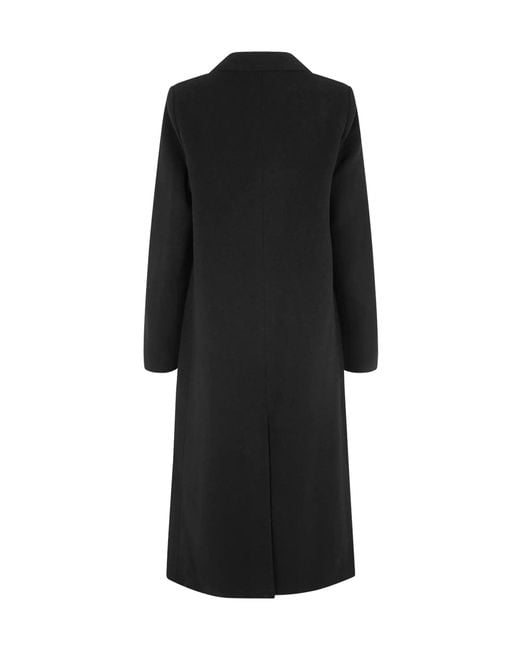 Samsøe & Samsøe Black Falcon Double-Breasted Coat