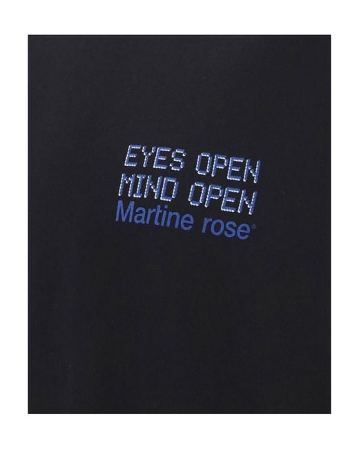 Martine Rose Black Logo Short-Sleeved T-Shirt for men