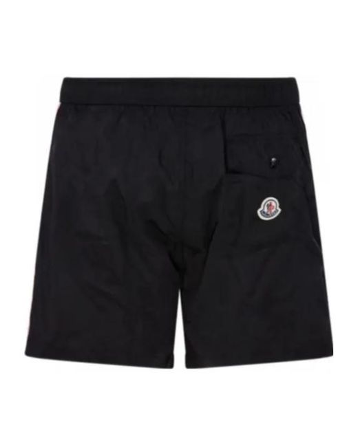 Moncler Black Drawstring Swimsuit for men