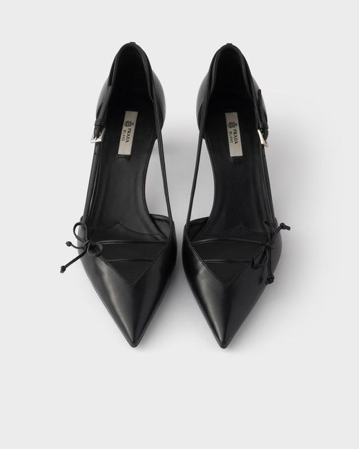 Prada Black Open-Toe Pumps