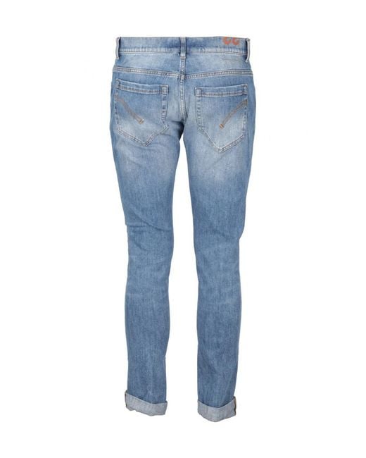 Dondup Blue Straight-Leg Jeans for men