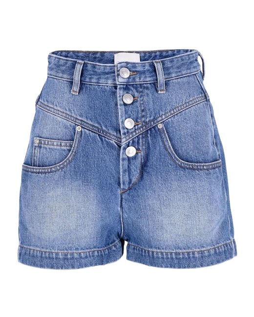 Isabel Marant Blue Shorts Jovany