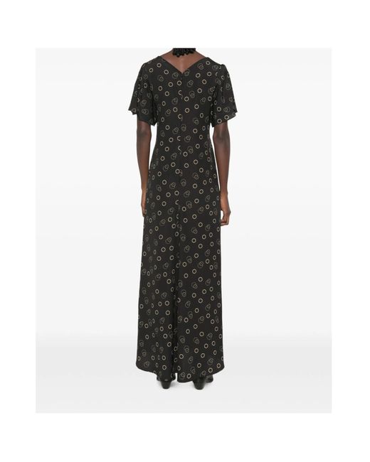 Isabel Marant Black V-Neck Dress