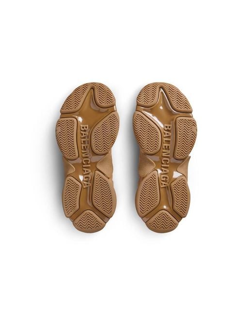 Balenciaga Brown Triple S Chunky Sneakers