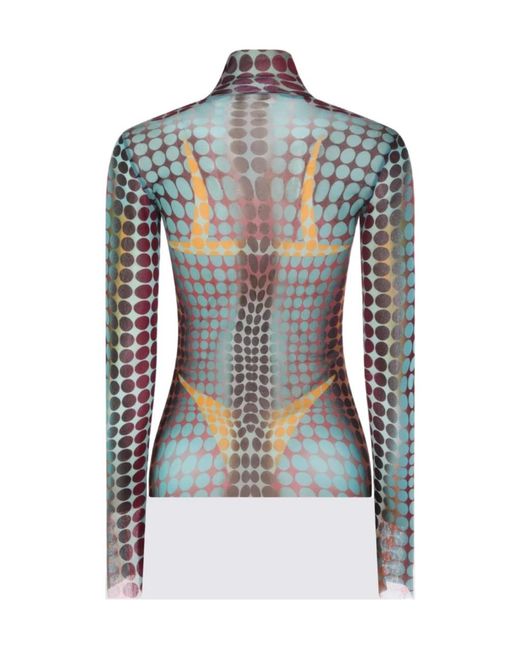 Jean Paul Gaultier Blue Printed T-Shirt